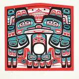 Tony Hunt, Tlinget Raven Dance Scream #13/200, 1977, colour silkscreen on paper