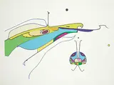 Alex Janvier, EP-069 Eagle Insect #17/49, 1975, colour silkscreen on paper