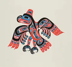 Bill Reid, Haida Thunderbird - Skiamsm #99/195, 1981, colour silkscreen on paper