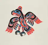 Bill Reid, Haida Thunderbird - Skiamsm #99/195, 1981, colour silkscreen on paper
