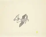 Joshua Nuilaalik, Bird Spirit #36/50, 1970, stonecut on paper