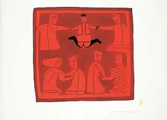 Jessie Oonark, High Play #11/50, 1972, colour stonecut on paper