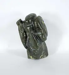Adam Totalik, Untitled - Spirits of the Arctic, 1977, green stone carving