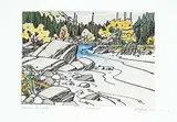 Edward William Godwin, South & West #P.P. [Unique], hand coloured etching on paper