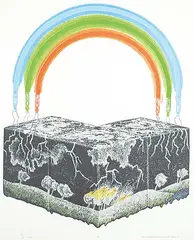 Don Proch, Firefly #25/75, 1978, colour silkscreen on paper