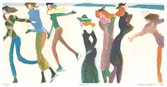Claude A. Simard, Sur Le Lac #85/125, 2003, colour lithograph on paper
