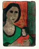 Miriam #3/25 by John Harold Thomas Snow, colour lithograph on paper, sold Sep 2018