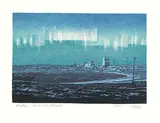 George Weber, Northern Lights #2 #18/38, 1977, colour silkscreen on paper