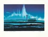 George Weber, Northern Lights #3, Alberta #32/122, 1978, colour silkscreen on paper