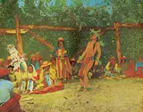 Rn Wilson, Untitled - Sun-Dance Ceremony, hand coloured photograph on paper