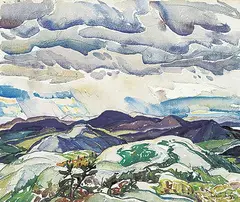 Franklin Carmichael, La Cloche Panorama, 1937, watercolour on paper