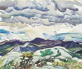 Franklin Carmichael, La Cloche Panorama, 1937, watercolour on paper