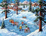 Little Pond in the Pines by Rod Charlesworth, oil on canvas, sold Apr 2018