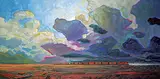 Steve Coffey, Eastern Moontrain, 2012, acrylic on canvas