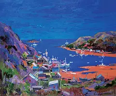 Nord N.F.L.D. by Bruno Cote, oil on wood board, sold Apr 2018