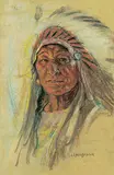 Nicholas Raphael de Grandmaison, The Stump - Blackfoot Indian from Gleichen