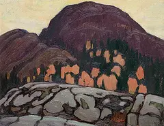 Lawren Harris, Old Bill, Coldwell, Lake Superior, 1922, oil on beaver board