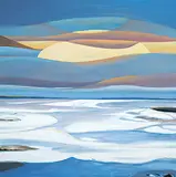 Hans Herold, Sunset, Canadian Arctic, acrylic on canvas