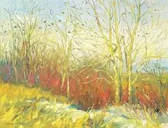 Dillon Huang, Untitled - Spring is Around the Corner, oil on canvas