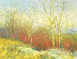 Dillon Huang, Untitled - Spring is Around the Corner, oil on canvas