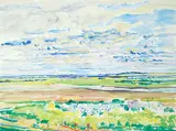 Dorothy Knowles, Fields and Weeds, 1978, watercolour on paper