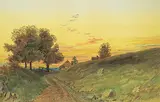 Thomas Mower Martin, Untitled - Sunset on the Farm