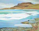 Doris Jean McCarthy, Holman Island, Western Arctic, 1977, oil on canvas