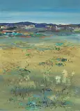 Cricket Country 437 by Wynona Croft Mulcaster, 1986, acrylic on paper, sold Apr 2018