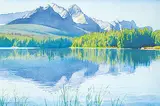 Walter J. Phillips, Untitled - Tranquil Mountain Lake
