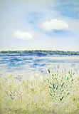 Pat Service, A Saskatchewan Lake, 1984, acrylic on canvas