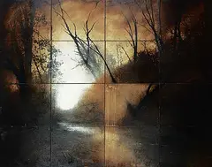 John Folsom, Massac Creek #9, 2004, mixed media on panel