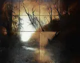 John Folsom, Massac Creek #9, 2004, mixed media on panel