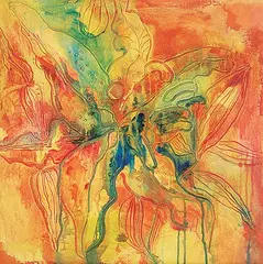 Pat O'Hara, Copper Buzz #2, 2005, mixed media on canvas
