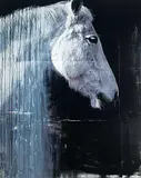 Andre Petterson, Shawl 3, 2008, mixed media on panel