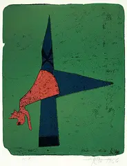 Harold Town, The Sign #1/1, 1956, colour monoprint on paper