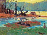 Robert Lee Chadwick, Late October, Haliburton, 1964, oil on canvas board