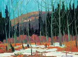 Robert Lee Chadwick, End of Winter, oil on canvas board
