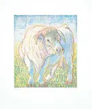 Joseph Fafard, August #PP, 1986, colour etching on paper