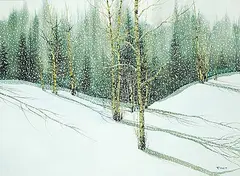 Ron Finch, Salt Shakers, watercolour on paper
