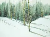 Ron Finch, Salt Shakers, watercolour on paper