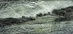 Mark Holliday, #98-8 Landscape, 1998, oil and wax on paper