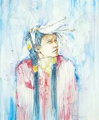 Georgia Lesley, Our Future, 1989, mixed media on paper