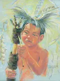 Jeanette McClelland, Le Mystere de la Griffe, 1989, pastel on paper