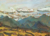 Bow Valley Corridor by Robert F.M. McInnis, 1982, oil on canvas, sold Apr 2018