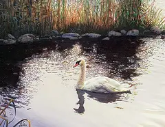 Eric Renk, The Finer Things, 1991, oil on wood board