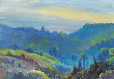 Owen P. Staples, Untitled - Mist in the Valley, 1917, watercolour on paper