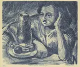 William Lewy Leroy Stevenson, Head with Still Life #6/12