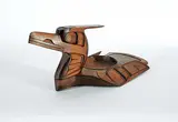 James Basil, Kwakitul Loon Bowl, wood carving