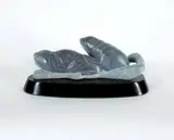 Tivi Ilisituk, Untitled - Basking Walrus, 1989, grey stone carving
