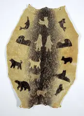 Qatsoq Evis, Untitled - Circle of Life, sealskin stitching